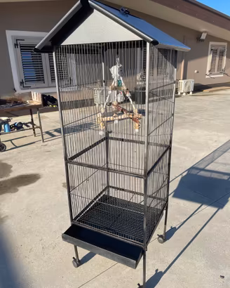 GABBIA PER PAPPAGALLI O CALOPSITI