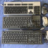 Tastiere PC + mouse (PS2 e USB)