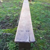 coppia di panche in legno