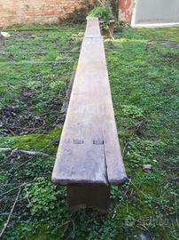 coppia di panche in legno