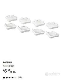 Paraspigoli IKEA PATRULL - 13 pezzi bianchi e neri