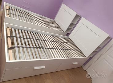 letti singoli Ikea brimnes 200x90