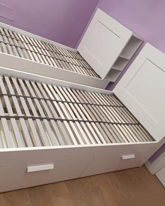 letti singoli Ikea brimnes 200x90