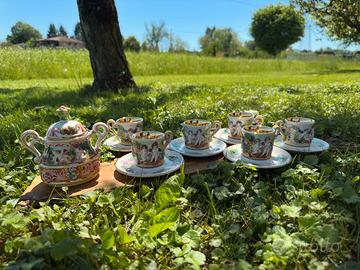 Splendido Servizio da Caffè Stile Capodimonte