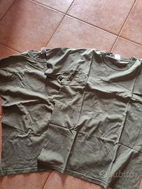 set 2 t-shirt verde militare fruit of the loom 