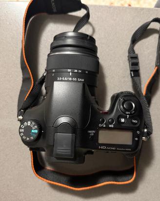 Fotocamera Sony Alpha a77v +Obiettivo 55-200 Flash