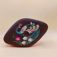 SCATOLA IN STOFFA CINA CON PAVONE