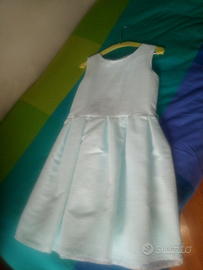 Vestito bimba verde Tiffany