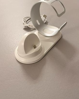 Caricabatterie da tavolo e porta Apple Watch