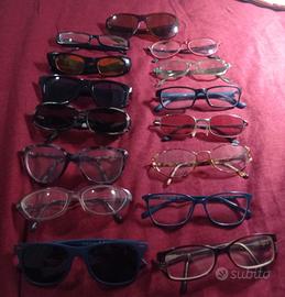 lotto di occhiali(15) da vista e da sole graduati 