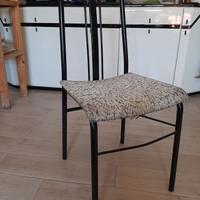 Coppia di sedie cucina in metallo