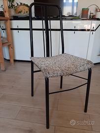 Coppia di sedie cucina in metallo