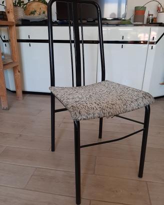 Coppia di sedie cucina in metallo