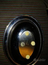 Ciotola decorativa vintage in argento e radica c
