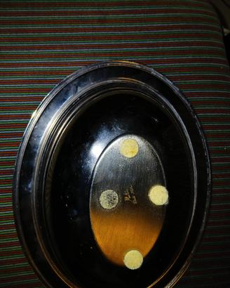 Ciotola decorativa vintage in argento e radica c