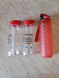 3 Borracce con cannuccia