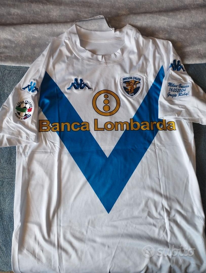 Maillot Brescia 2003-2004 – Baggio Numéro 10, Domicile, Taille L – Neuf Avec étiquettes