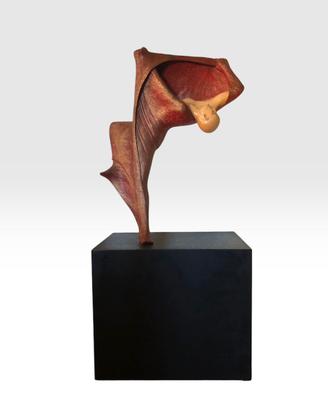 Scultura Rabarama originale in bronzo con cert
