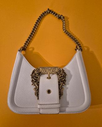 Borsa a tracolla Versace Jeans Couture bianco oro