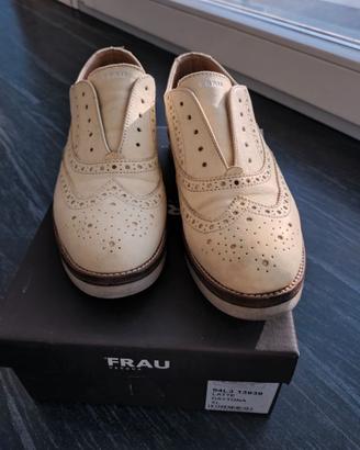 Scarpe Frau Stringate stile "Brogue" – Vera Pelle