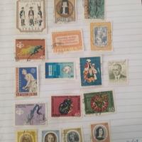 17 francobolli italiani usati del 1974 