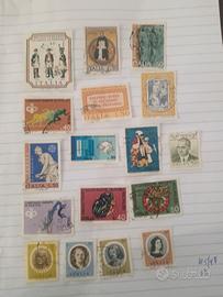 17 francobolli italiani usati del 1974 