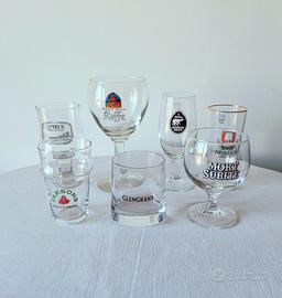 Set di 7 bicchieri da pub e collezione