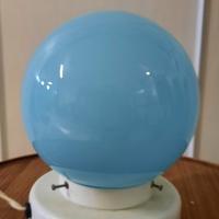 Abat jour lampada modernariato bianco celeste