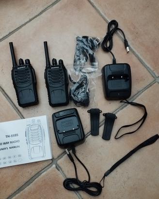 N.2 RICETRASMITTENTI PMR 446 CON ACCESSORI NUOVE