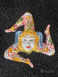 Trinacria in ceramica Siciliana Caltagirone