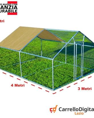 Recinto per Polli 3x4 m x h 2 m – 12 mq – beige