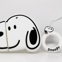 Custodia Silicone Cover Apple Airpods 1 & 2 Snoopy