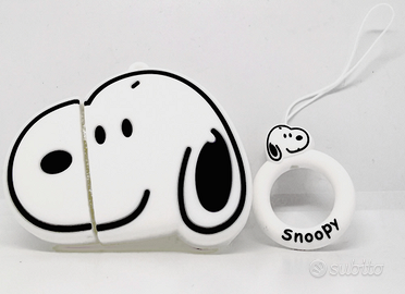 Custodia Silicone Cover Apple Airpods 1 & 2 Snoopy