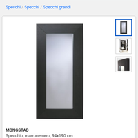 specchio grande con cornice