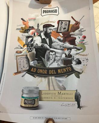 Poster pubblicitario Proraso