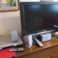 TV LCD 32' LG + DVB-T2 + home theater PANASONIC