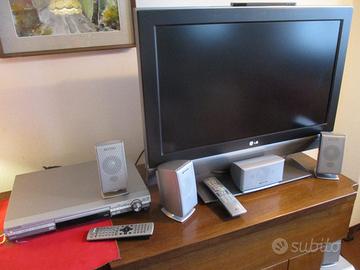 TV LCD 32' LG + DVB-T2 + home theater PANASONIC