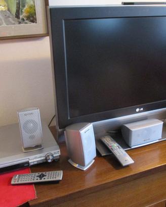 TV LCD 32' LG + DVB-T2 + home theater PANASONIC