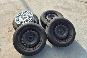 Gomme invernali con cerchi Fiat Panda