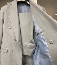 Completo doppio petto azzurro nuovo