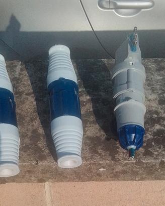 lotto 6 spine e prese industriali blu 230V