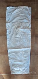 sacco porta bimbi in lino ricamato,si spedizione 