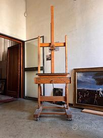 Grande cavalletto professionale da studio pittura