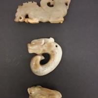 Lotto di tre giade cinesi