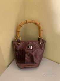 Borsa sisley manici bambù nuova