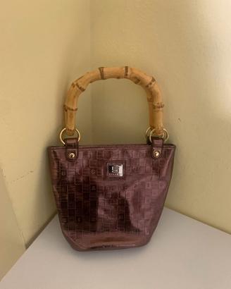 Borsa sisley manici bambù nuova