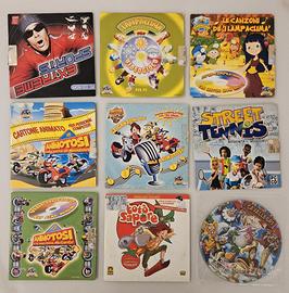 Giochi PC anni 2000 + CD Kinder + Cartoni