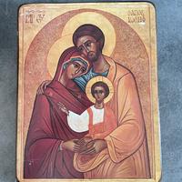 Icona sacra famiglia Gesu, Giuseppe e Maria