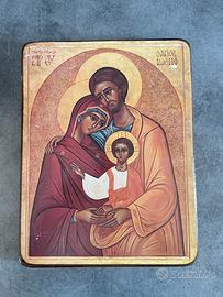 Icona sacra famiglia Gesu, Giuseppe e Maria