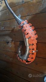 scarico ktm 125 completo